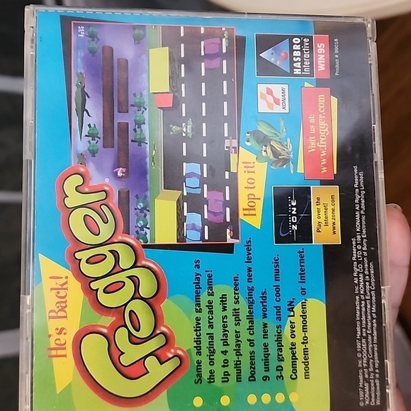 He's Back! Frogger cd-rom. hasbro interactive. windows 95. vintage game - Picture 2 of 2